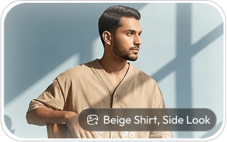 AI fashion model photoshoot generated with LionStudio AI