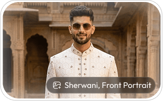 AI fashion model photoshoot generated with LionStudio AI